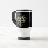 Mug de voyage généalogique (noir) (Devant gauche)