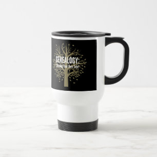 Mug de voyage généalogique (noir)