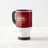 Mug de voyage généalogique (rouge) (Devant gauche)