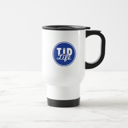 Mug De Voyage Genre de fatigué [bleu] (Droite)