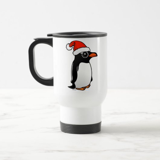 Mug De Voyage Gentoo Penguin Père Noël (Gauche)
