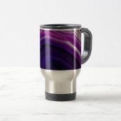 Mug De Voyage Géode Violet Tourbillonnant Tombé (Devant droit)