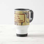 Mug De Voyage Géologue drôle Jaune Rouge Marbré Pierre Rockhound (Devant droit)