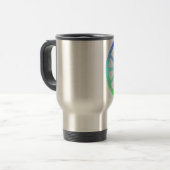 Mug De Voyage géométrie de la roue d'évolution en polygone (Devant gauche)