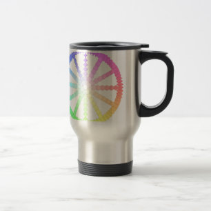 Mug De Voyage géométrie de la roue d'évolution en polygone
