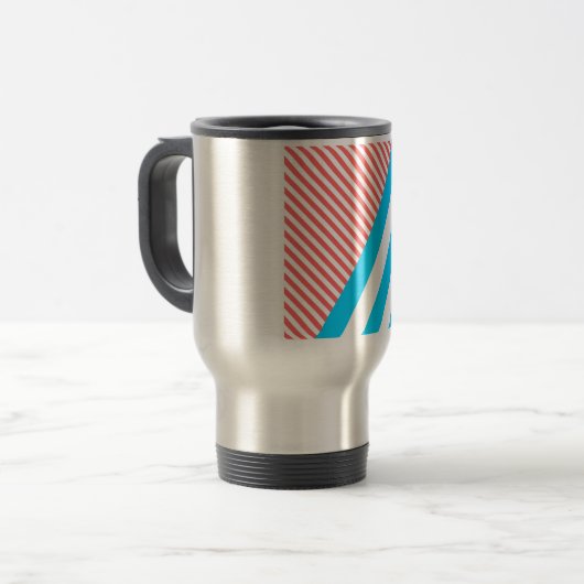 Mug De Voyage Géométrique (Devant gauche)