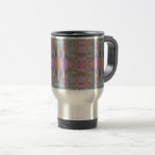 Mug De Voyage Géométrique vert violet rose (Devant droit)