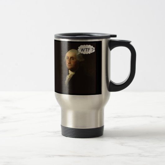 Mug De Voyage George Washington tournant dans sa tombe (Droit)