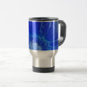 Mug De Voyage gerbera bleu électrique (Devant droit)