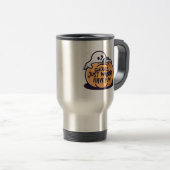 Mug De Voyage Ghouls veut juste s'amuser - mignon Doodle d'Hallo (Devant droit)