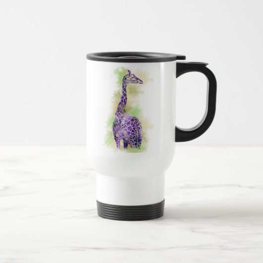 Mug De Voyage Girafe 1 d'aquarelle (Droite)