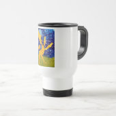 Mug De Voyage Girafe éclairée par la lune - illustration par (Devant droit)