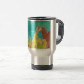 Mug De Voyage Giraffe Family Watercolor Art (Devant droit)
