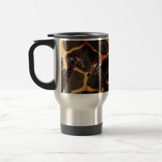 Mug De Voyage "Giraffes exotiques : sur une toile à motifs de gi (Gauche)