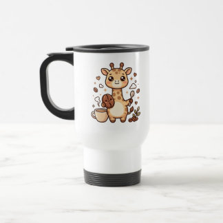 Mug de voyage girafon mignon - Art Kawaii