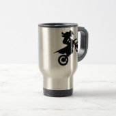 Mug De Voyage Girl Dirt Bike (Devant droit)
