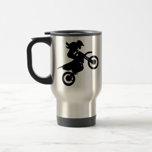 Mug De Voyage Girl Dirt Bike (Gauche)