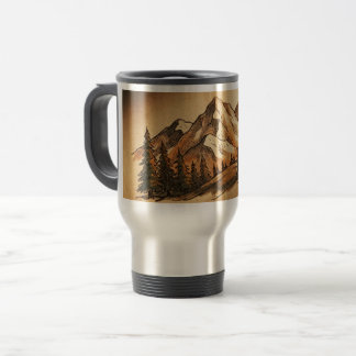 Mug De Voyage Gobelet de voyage personnalisable Montagne Vintage