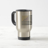 Mug De Voyage Gold Stars Silver Stripes (Devant gauche)