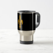 Mug De Voyage Golden Fleur De Lis (Devant droit)