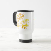 Mug De Voyage Golden Santa & Tree Christmas Design (Devant gauche)