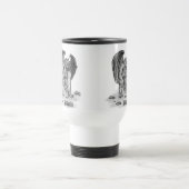 Mug De Voyage Golem Gargoyle noir et blanc (Centre)