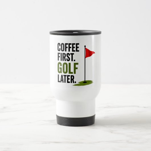 Mug De Voyage Golf café quotidien (Centre)