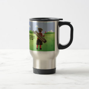 Mug De Voyage Golf personnalisé amusant sur le terrain de golf