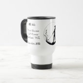 Mug De Voyage Golf personnalisé sur mesure trou en 1 (Devant gauche)