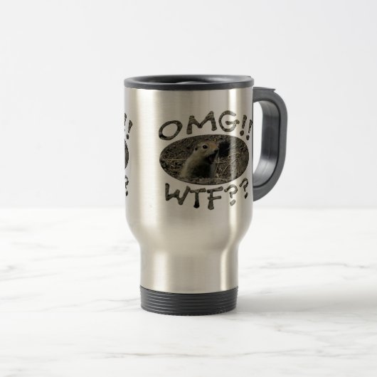 Mug De Voyage Gopher d'OMG WTF (Devant droit)