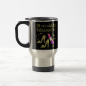 MUG DE VOYAGE GORGEOUS GOLD 50E ANNIVERSAIRE DIVA DESIGN (Gauche)