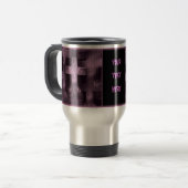 Mug De Voyage Gothique joli violet pierre tombale personnalisabl (Devant gauche)