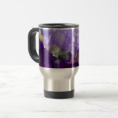 Mug De Voyage gouttes de pluie sur iris (Devant gauche)