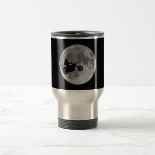 Mug De Voyage Grand pied, grand vélo et une grande lune
