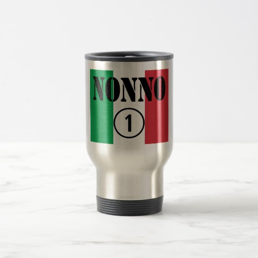 Mug De Voyage Grands-pères italiens : L'ONU de Nonno Numero (Centre)