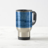 Mug De Voyage Granit bleu motif marbre bleu pierre (Devant droit)