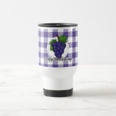 Mug De Voyage Grape on Violet Plaid (Centre)