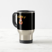 Mug De Voyage Graphique Créatif de Poulet Drôle F-Caw-F (Devant gauche)