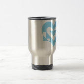 Mug De Voyage Graphique d'amour cool, Bleu (Centre)