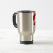 Mug De Voyage Graphique d'amour cool, Rouge (Devant gauche)