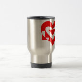 Mug De Voyage Graphique d'amour cool, Rouge (Centre)