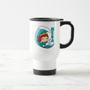 Mug De Voyage Graphique de vague d'équitation d'Aquaman   Chibi