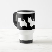 Mug De Voyage Graphique noir (Devant gauche)
