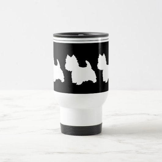 Mug De Voyage Graphique noir (Centre)