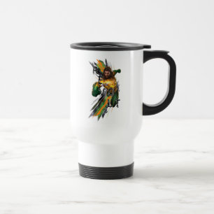 Mug De Voyage Graphique réfracté de "révolte" d'Aquaman  
