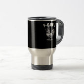 Mug De Voyage Graphique Rétro Poulet F-Caw-F (Devant droit)