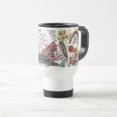 Mug De Voyage Graphiques d'affirmations d'amour de soi positives (Devant droit)