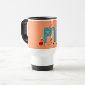 Mug De Voyage Graphiques uniques de cadeaux auxiliaires de (Devant gauche)