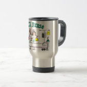 Mug De Voyage Graphiques uniques de l'artiste 3D de cadeaux (Devant droit)