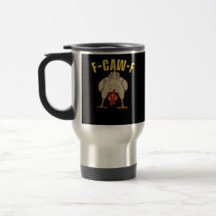 Mug De Voyage Graphisme d'art essentiel de F-Caw-F-Poulet